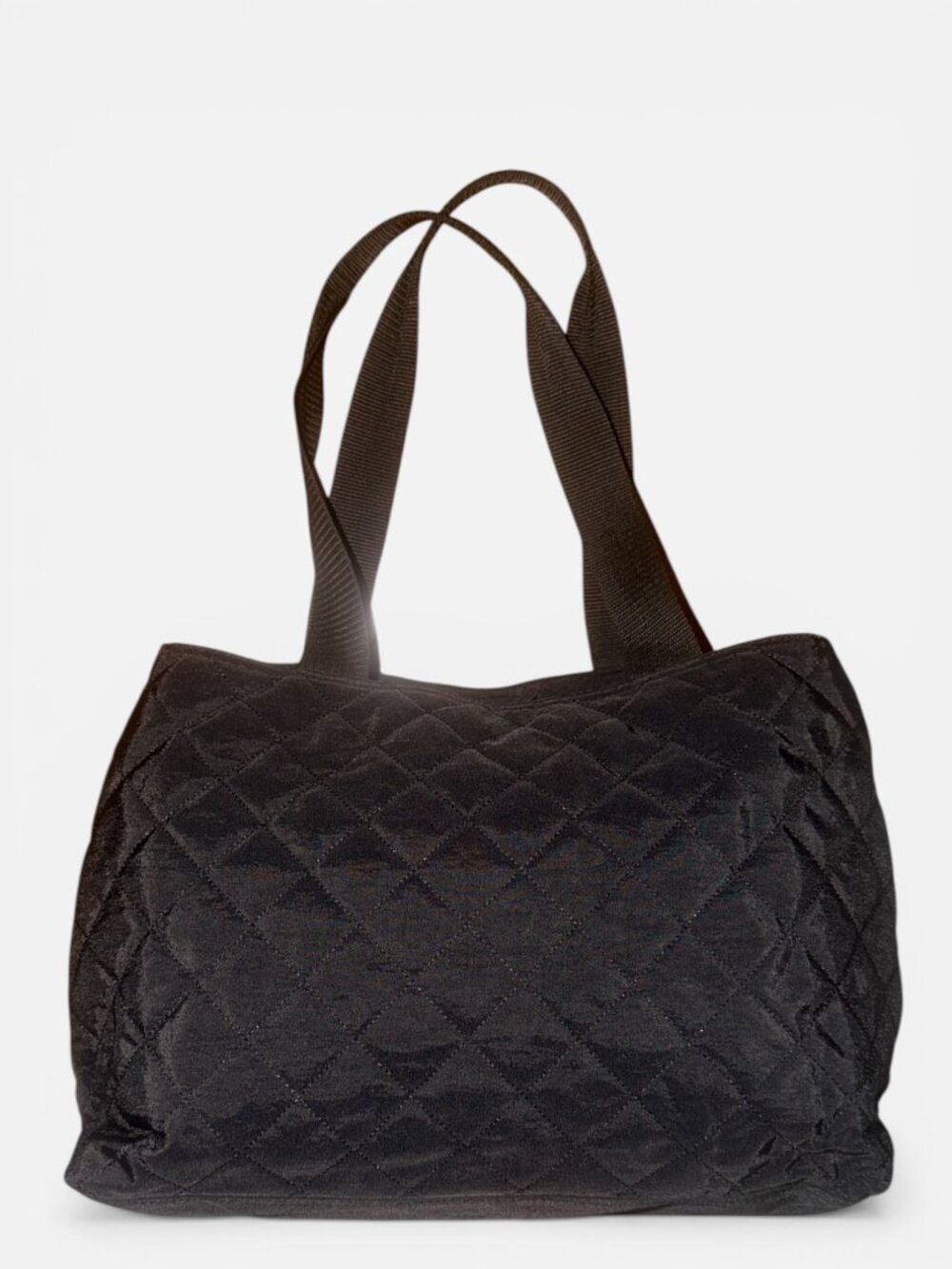 Baggallini Large Quilted Travel Duffle Black Nylon 3 Compartment Tote Wristlet - Picture 4 of 10